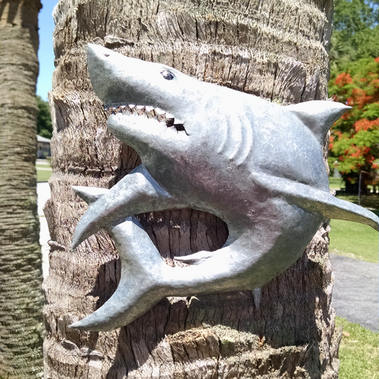Shark-Inspired Tree Sculpture