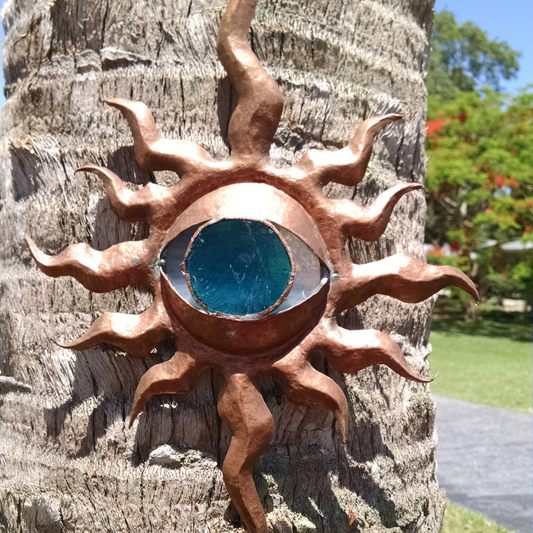 Brilliant Copper Art Garden Stake